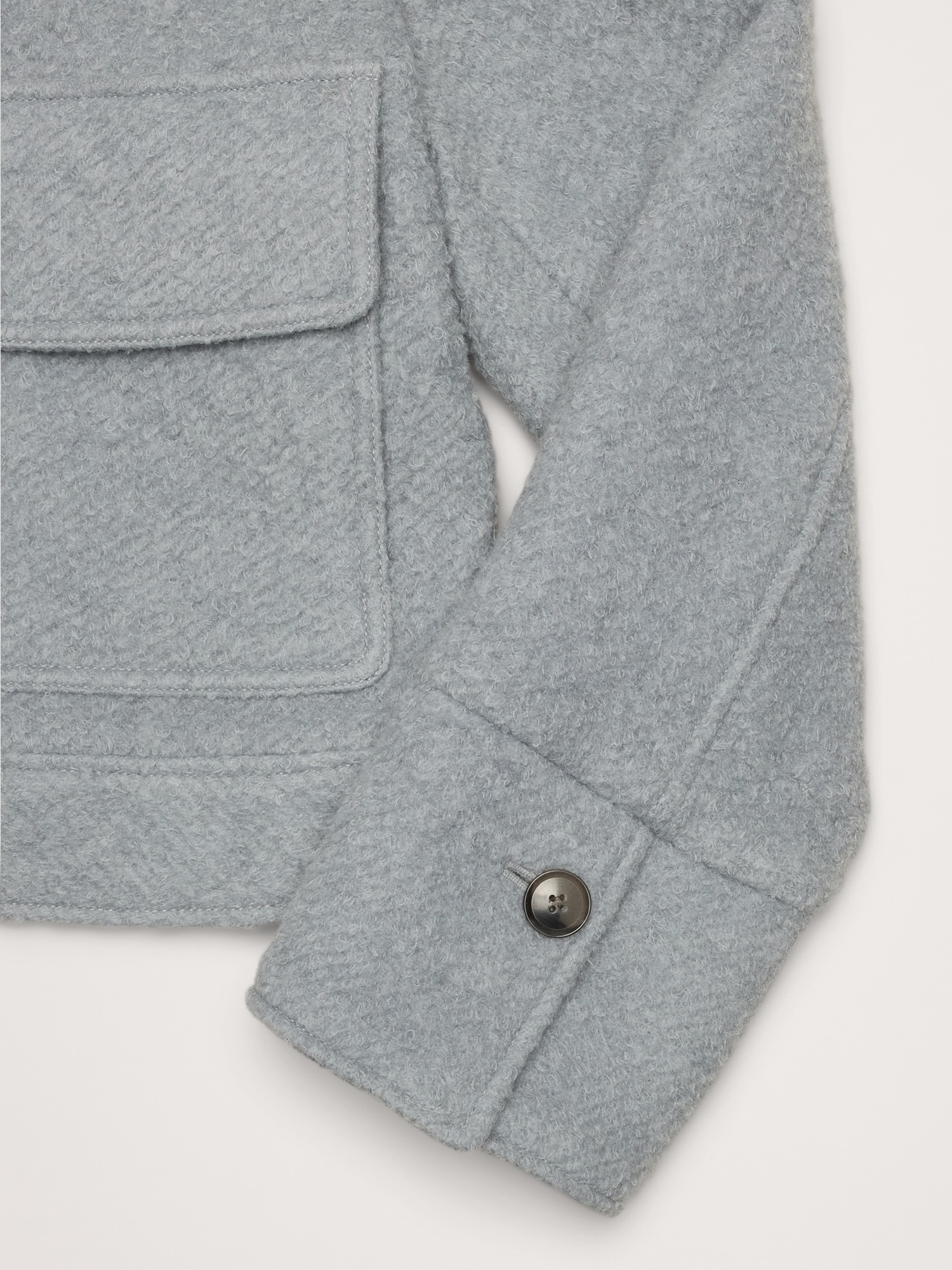 Wool Bouclé Cropped Jacket