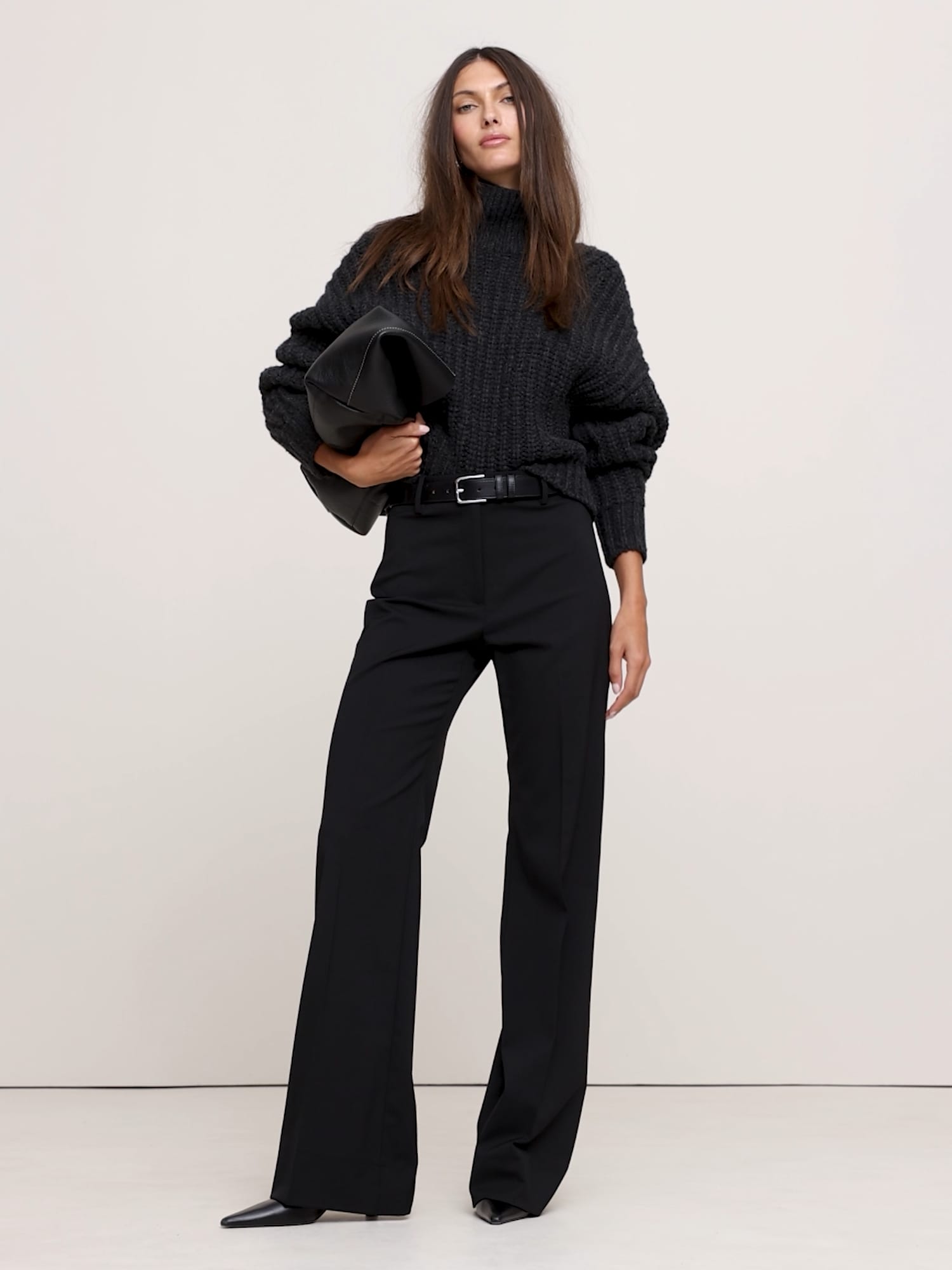 High-Rise Wide-Leg Flare Pant