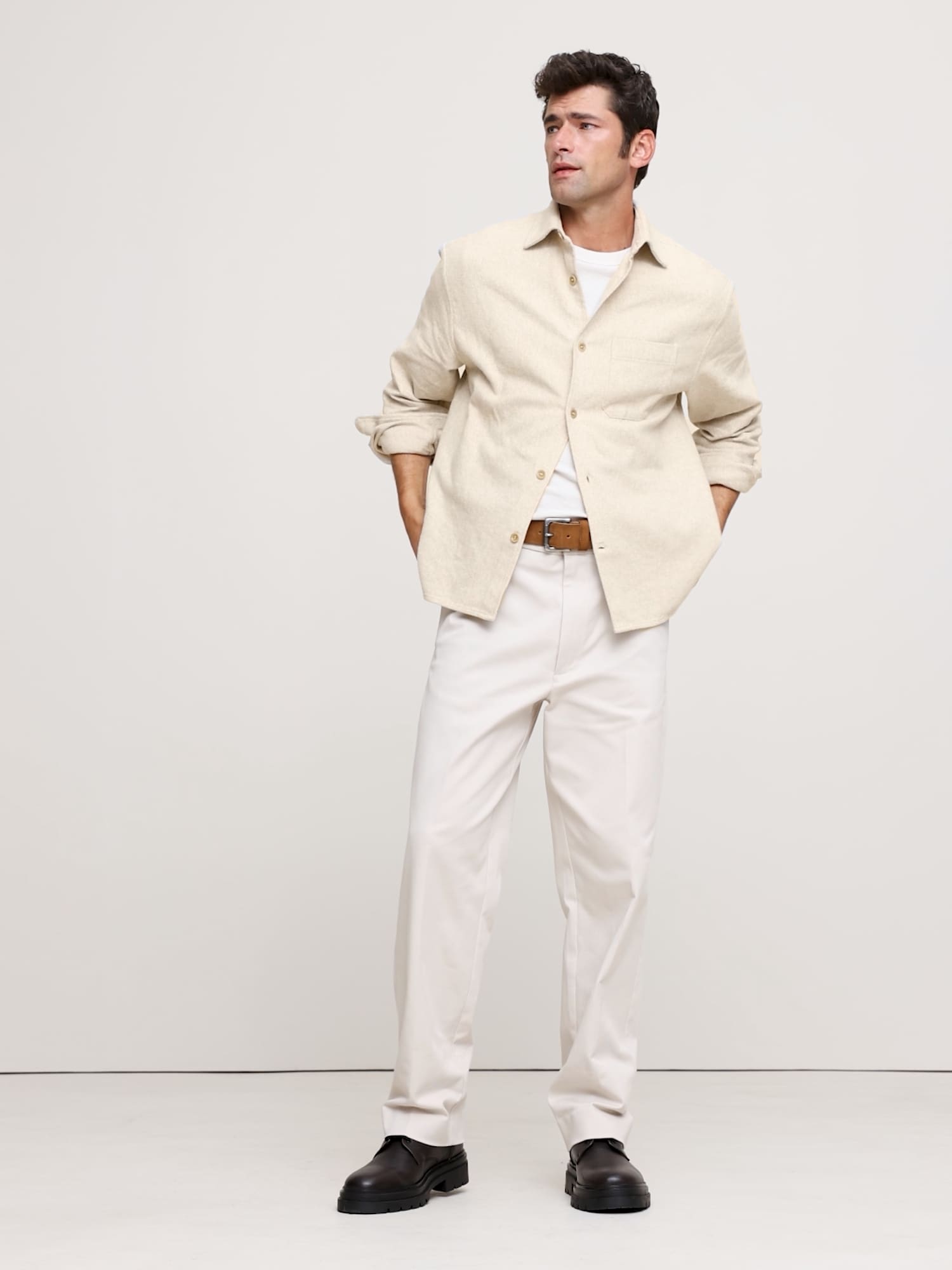 Image number 2 showing, Relaxed-Fit Flannel Overshirt