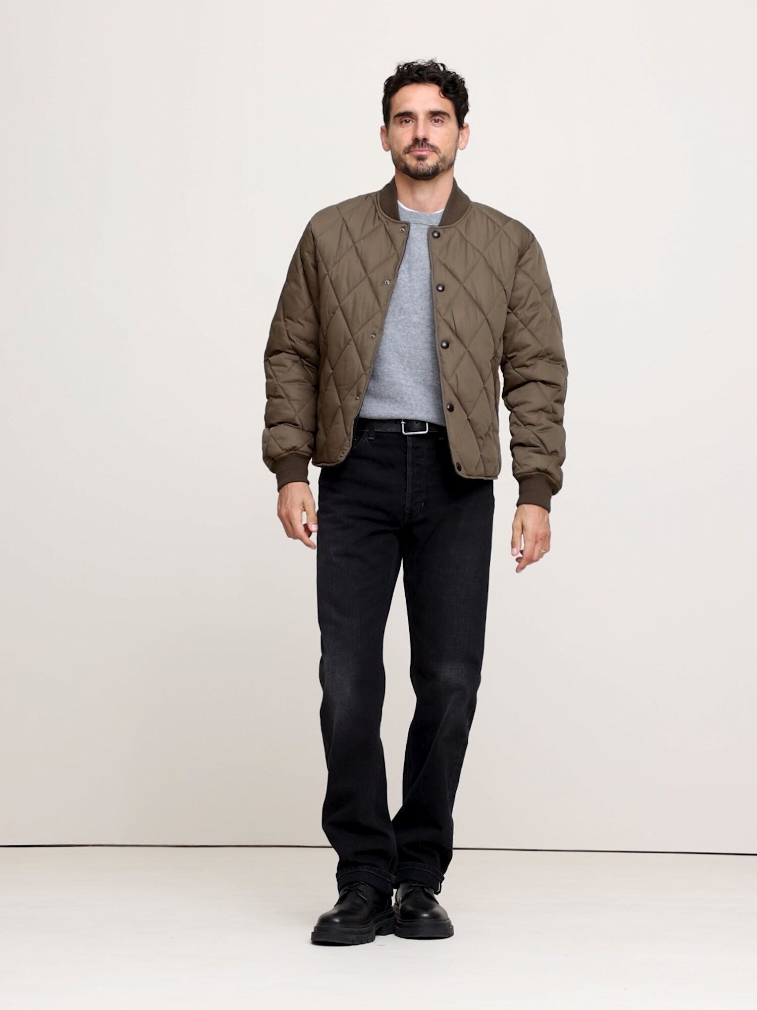Image number 2 showing, Quilted Bomber Jacket