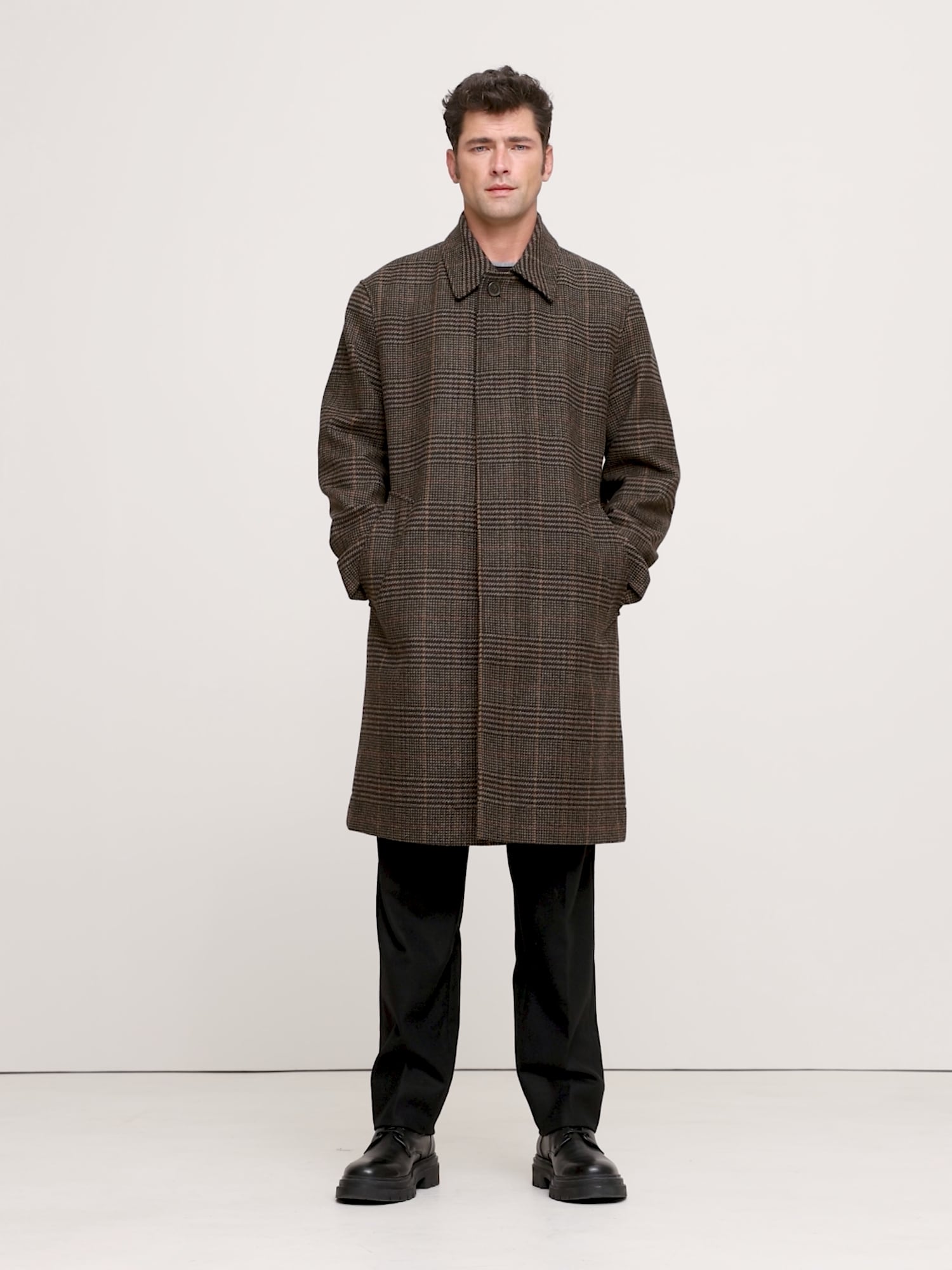 Image number 2 showing, Italian Plaid Car Coat