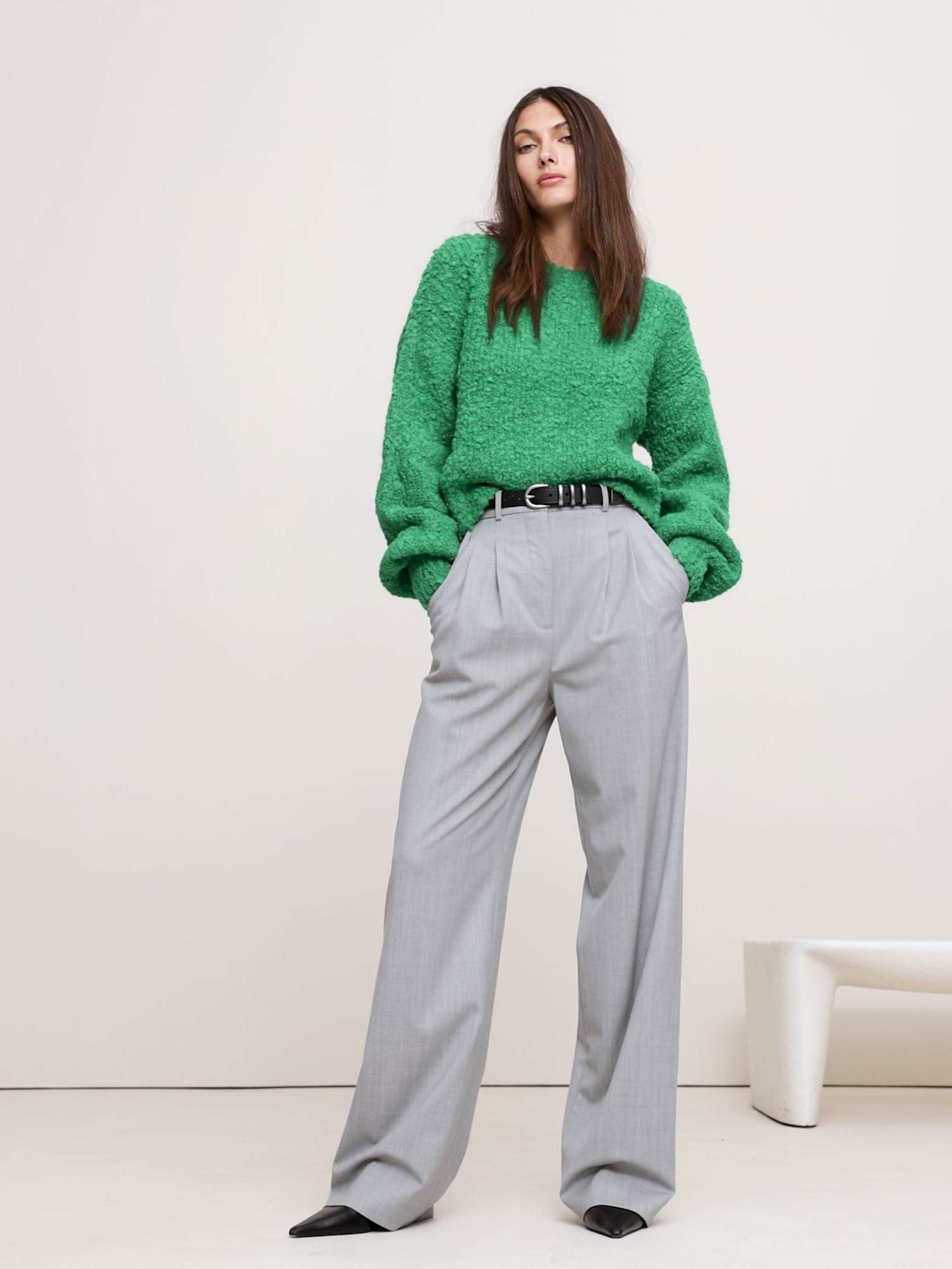 Image number 2 showing, Alpaca-Wool Bouclé Sweater