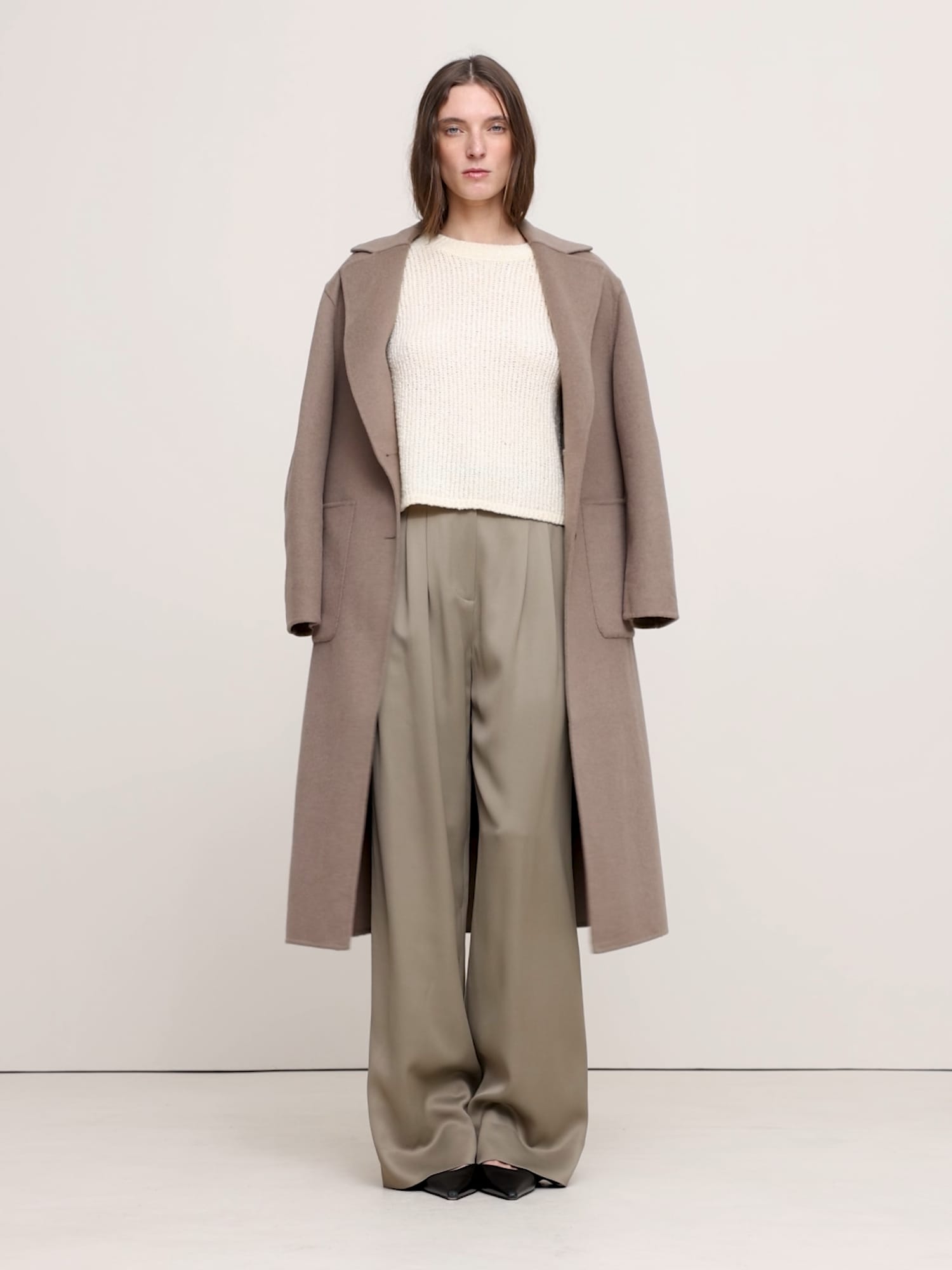 Image number 2 showing, Soho High-Rise Wide-Leg Italian Satin Pant