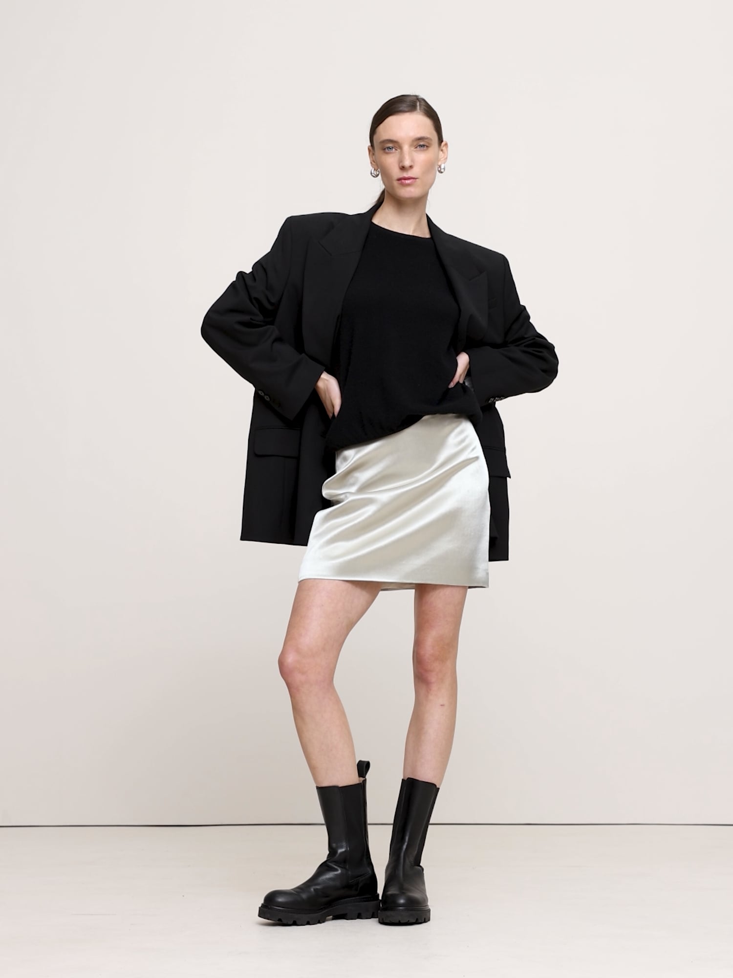 Image number 2 showing, Satin Mini Skirt