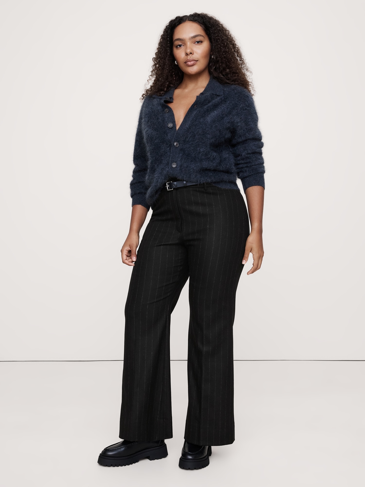 High-Rise Wide-Leg Flare Pant