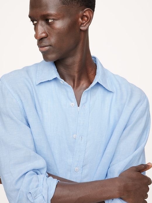 Standard-Fit Linen Shirt | Banana Republic