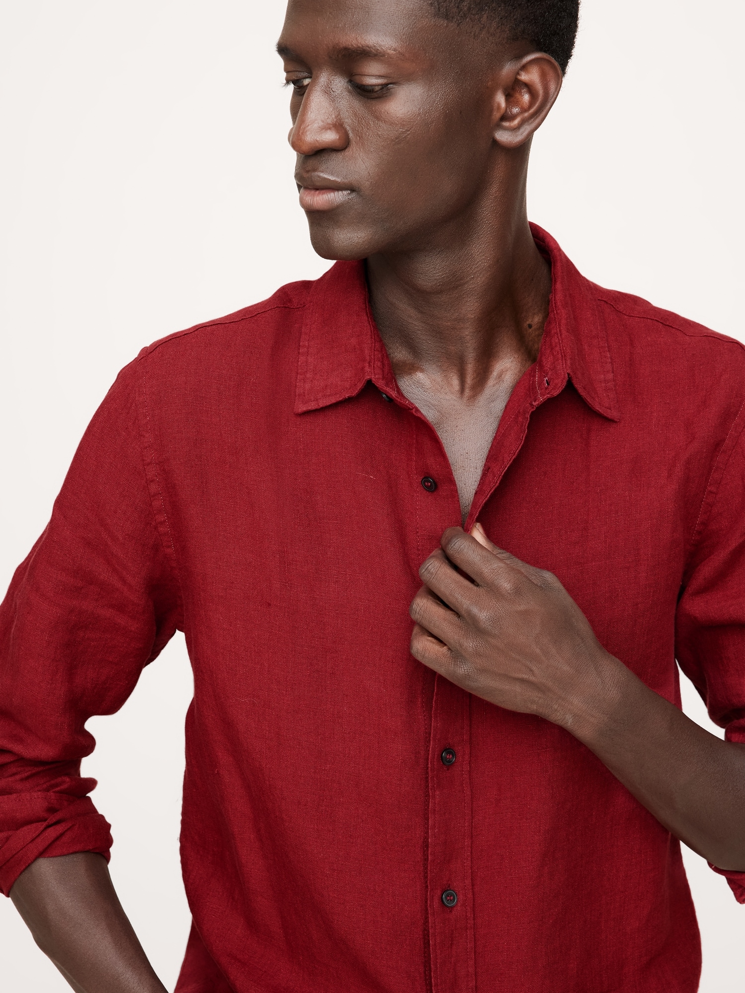 Slim Castello Linen Shirt