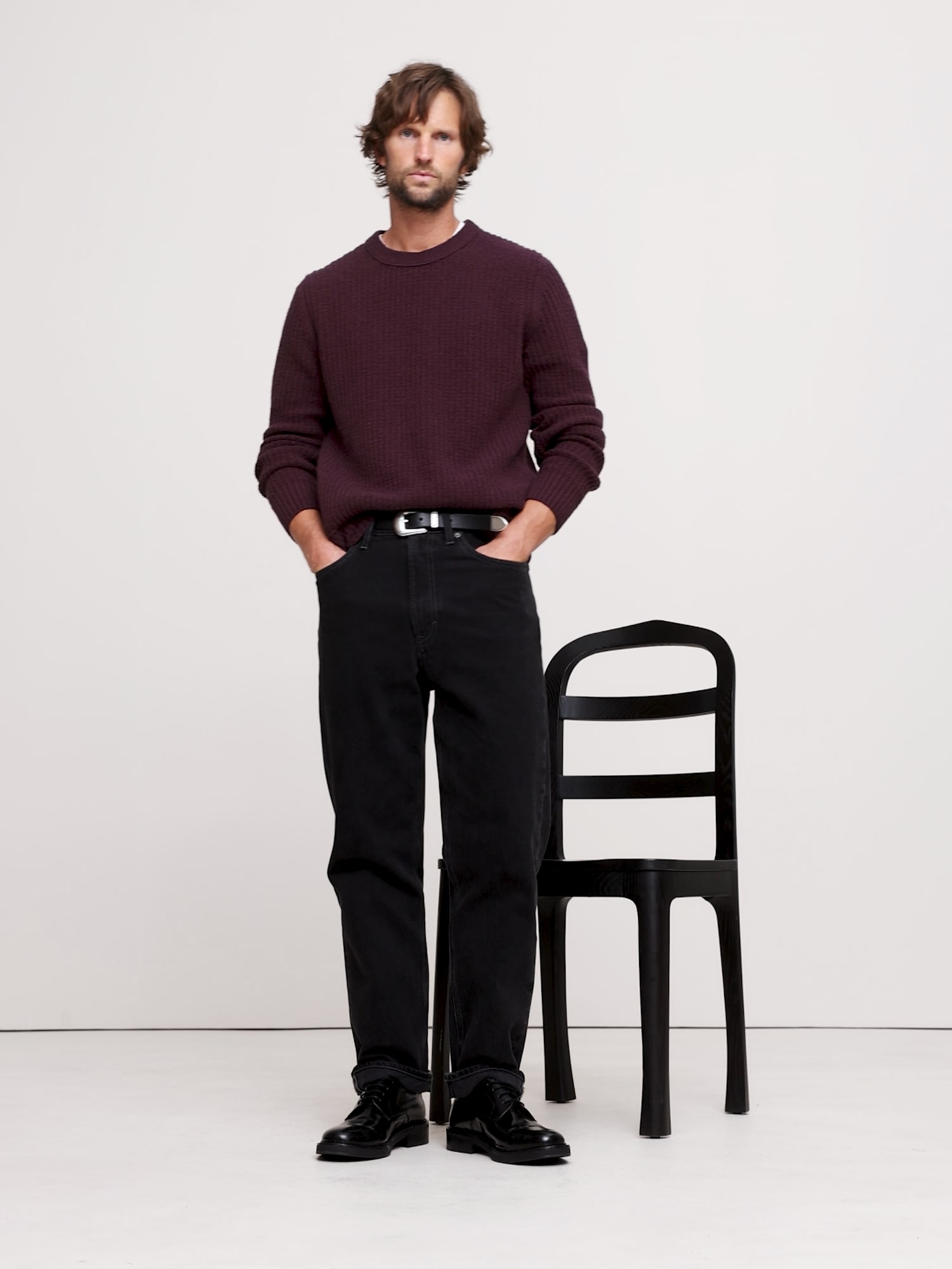 Image number 2 showing, Ribbed Bouclé Crew-Neck Sweater