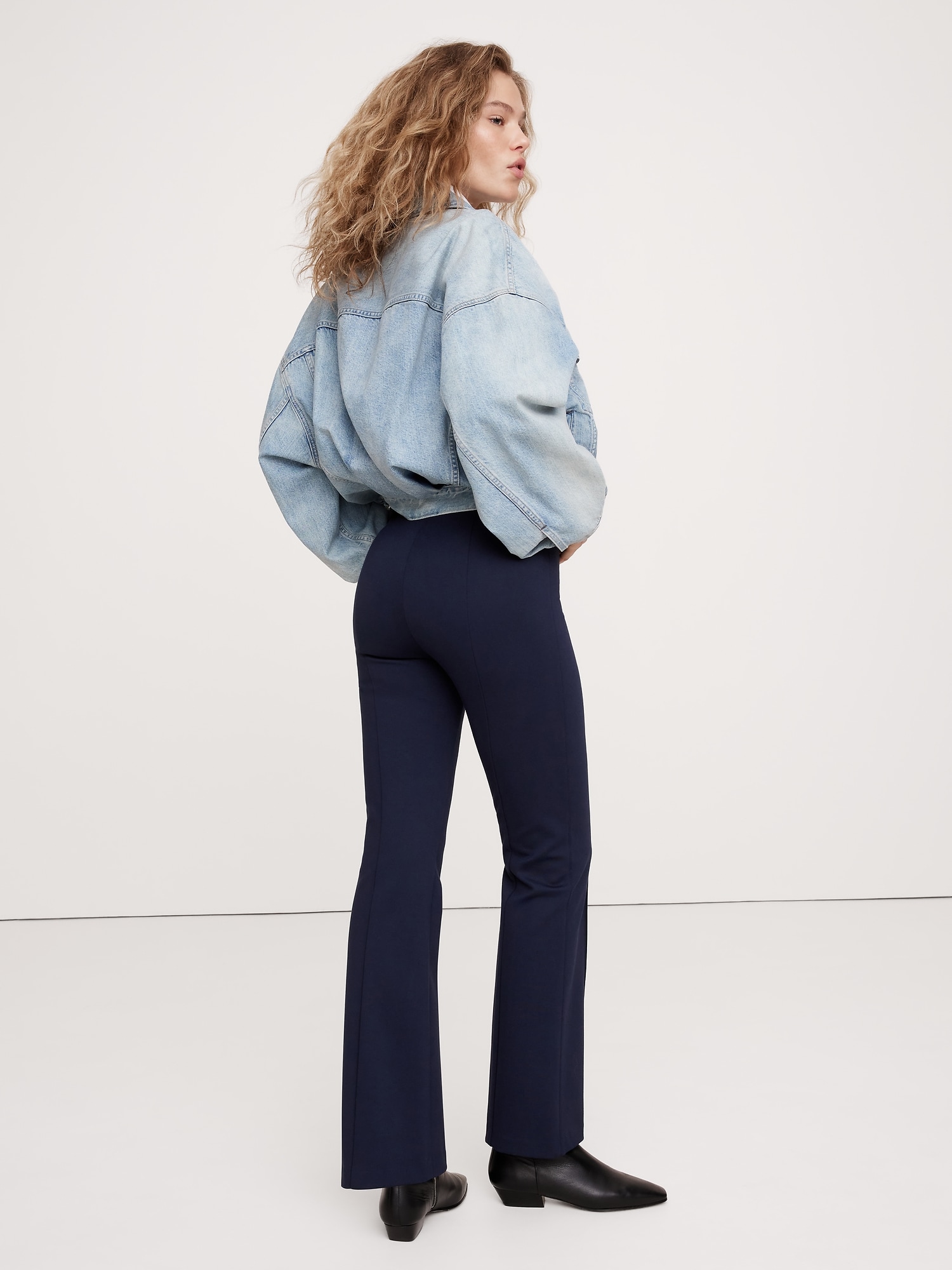 Crop Flare Everywhere Ponte Pant