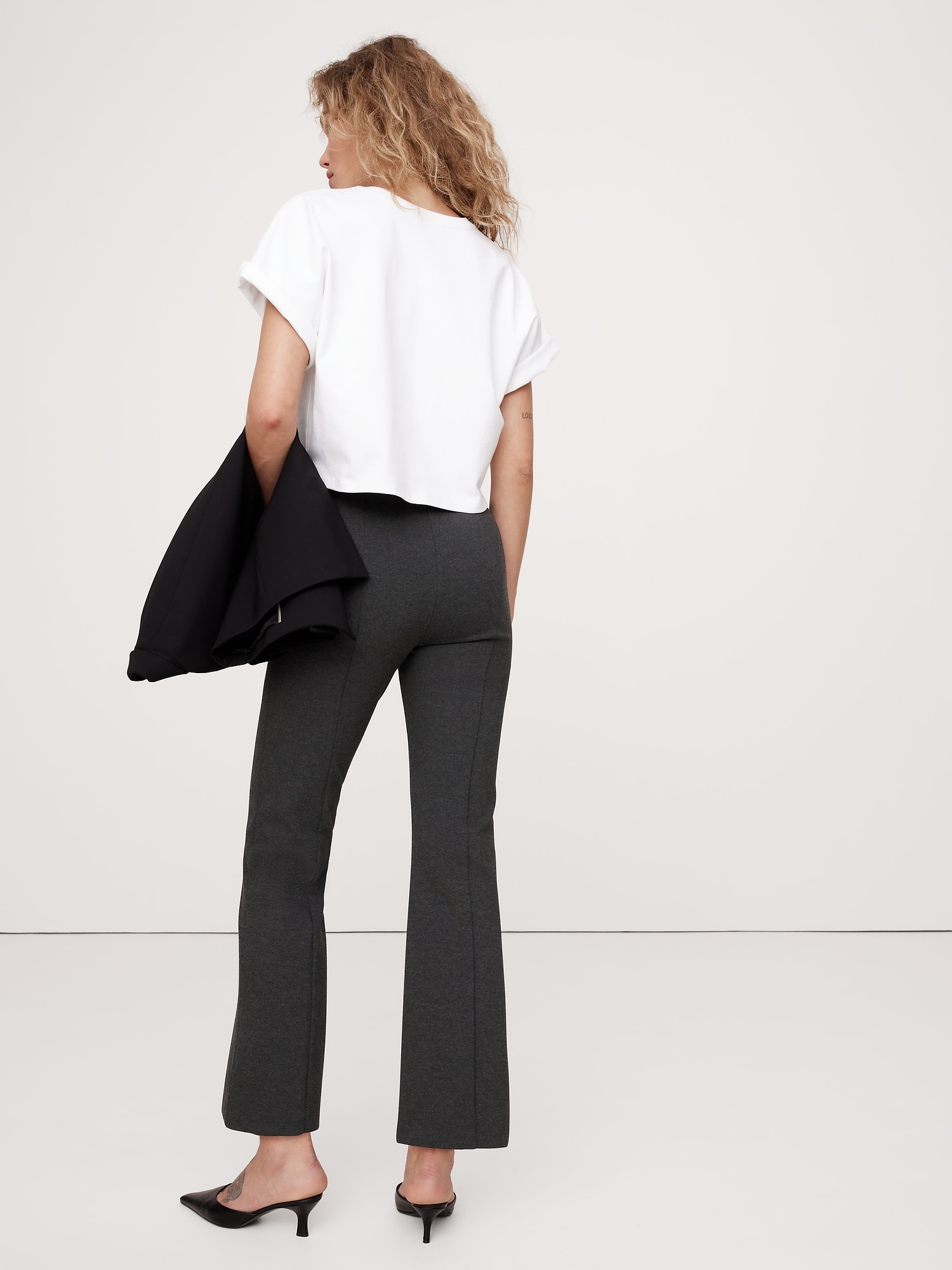 Crop Flare Everywhere Ponte Pant