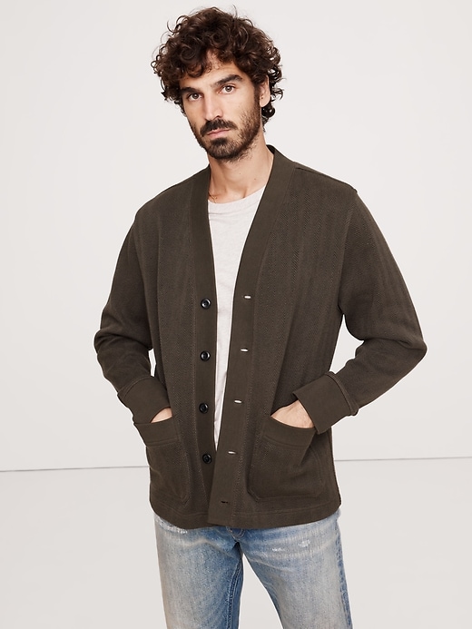 フィーニー pheeny French terry cardigan French Terry Cardigan | Banana Republic