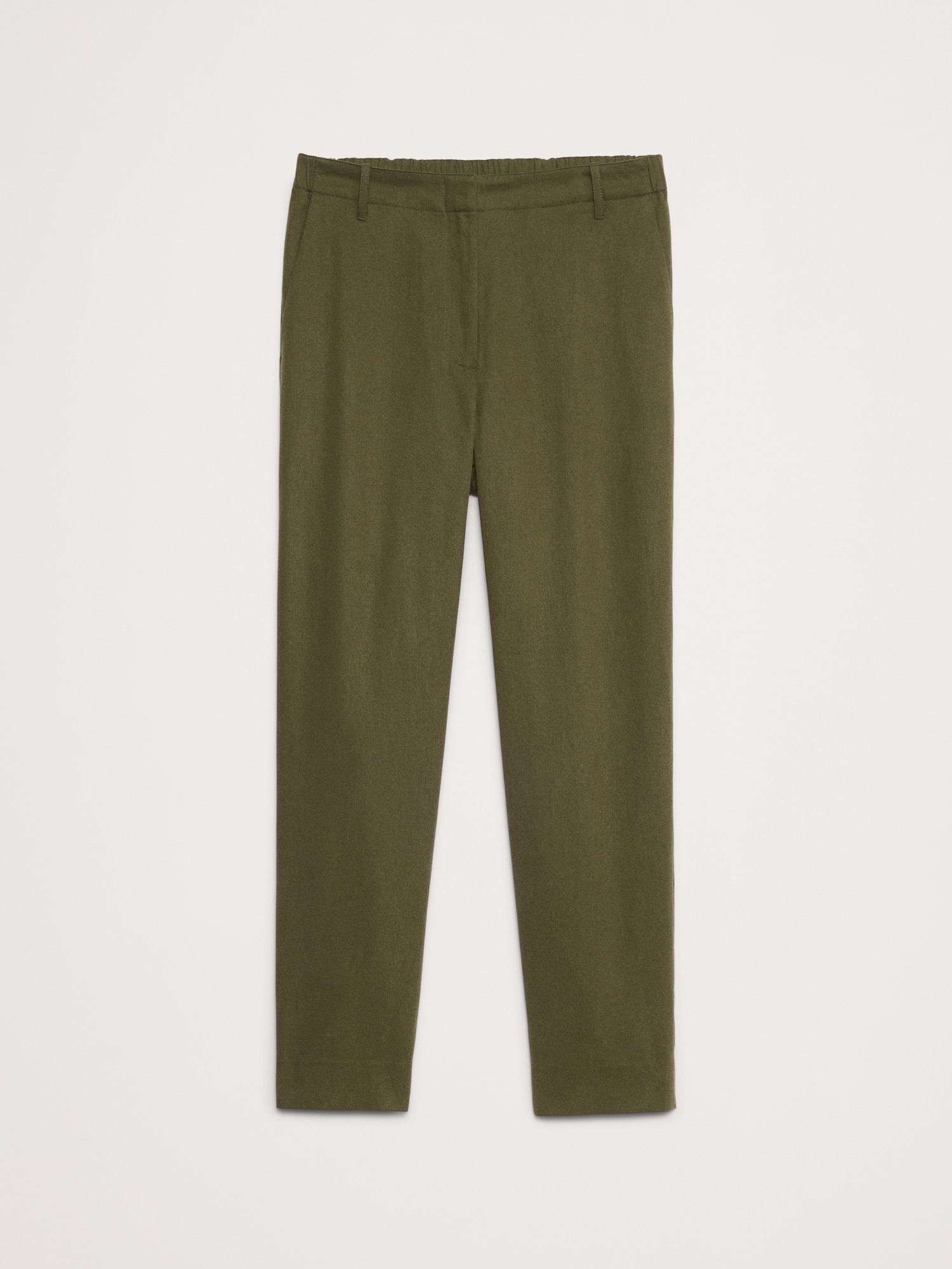 Pull-On Slim Twill Pant