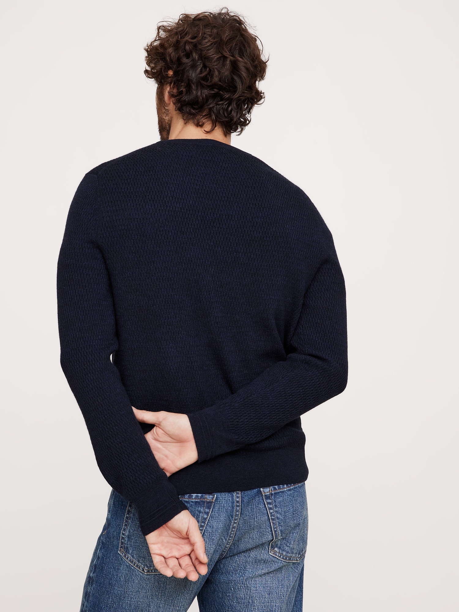 Merino Thermal-Knit Sweater