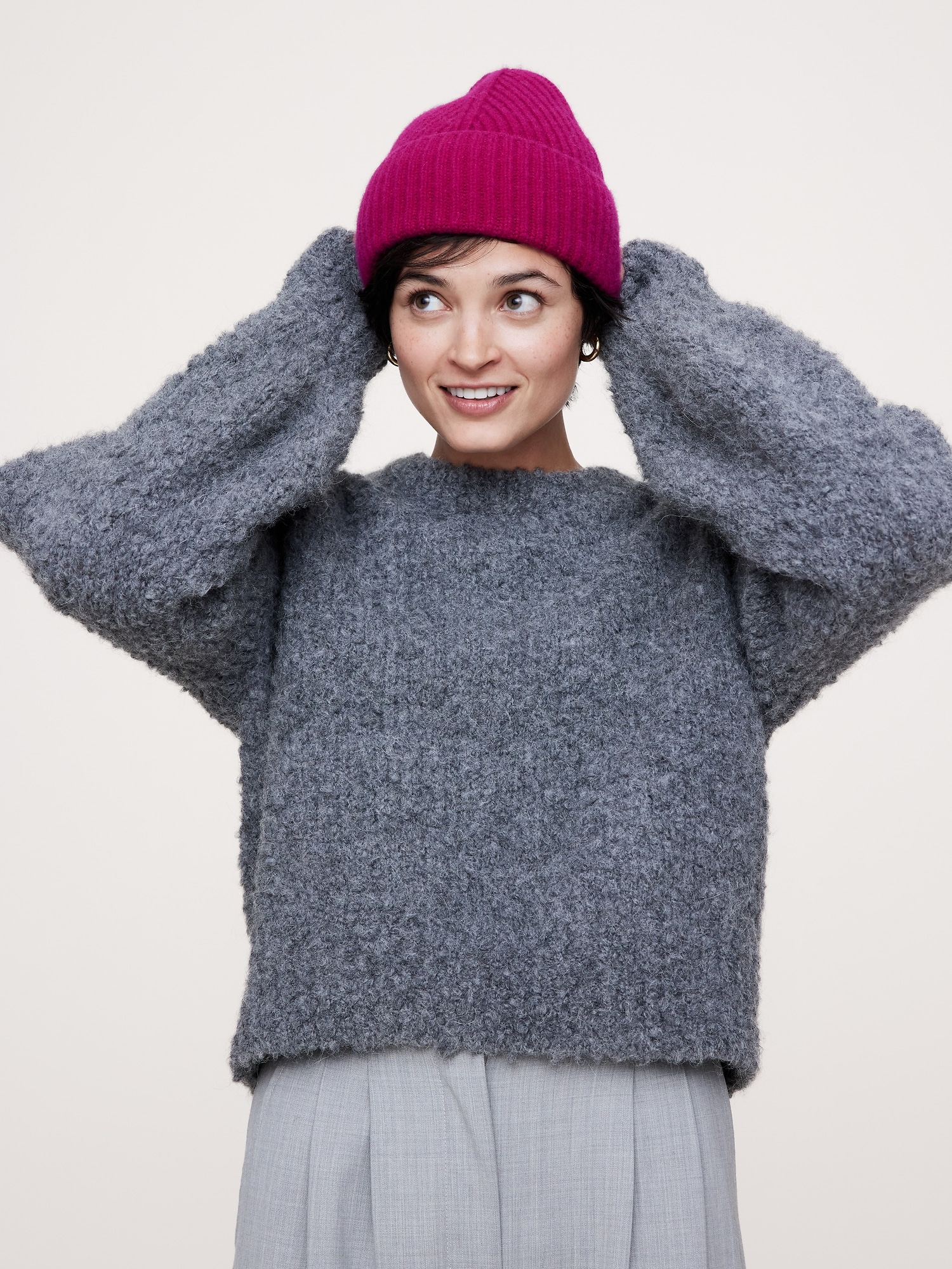 Bonnet signature en cachemire