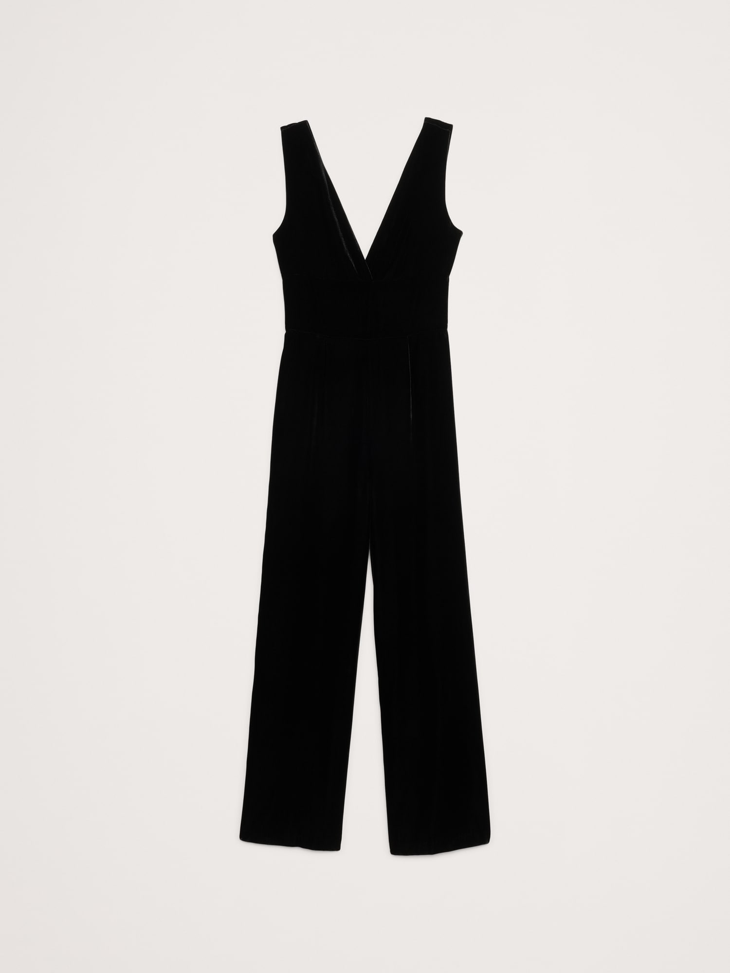 Banana Republic Women s Velvet Jumpsuit Black Regular Size 10