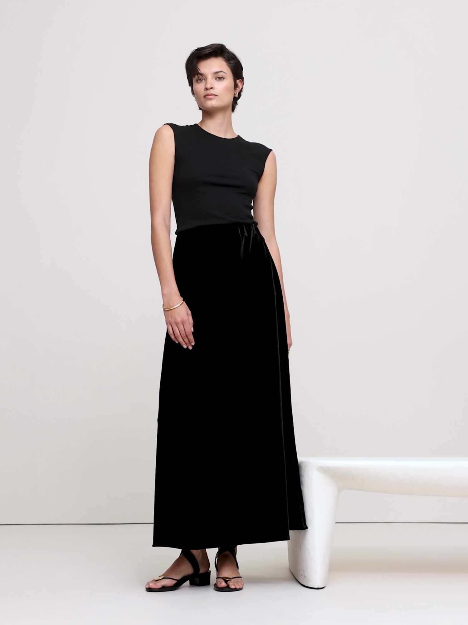 Image number 2 showing, Velvet Maxi Skirt