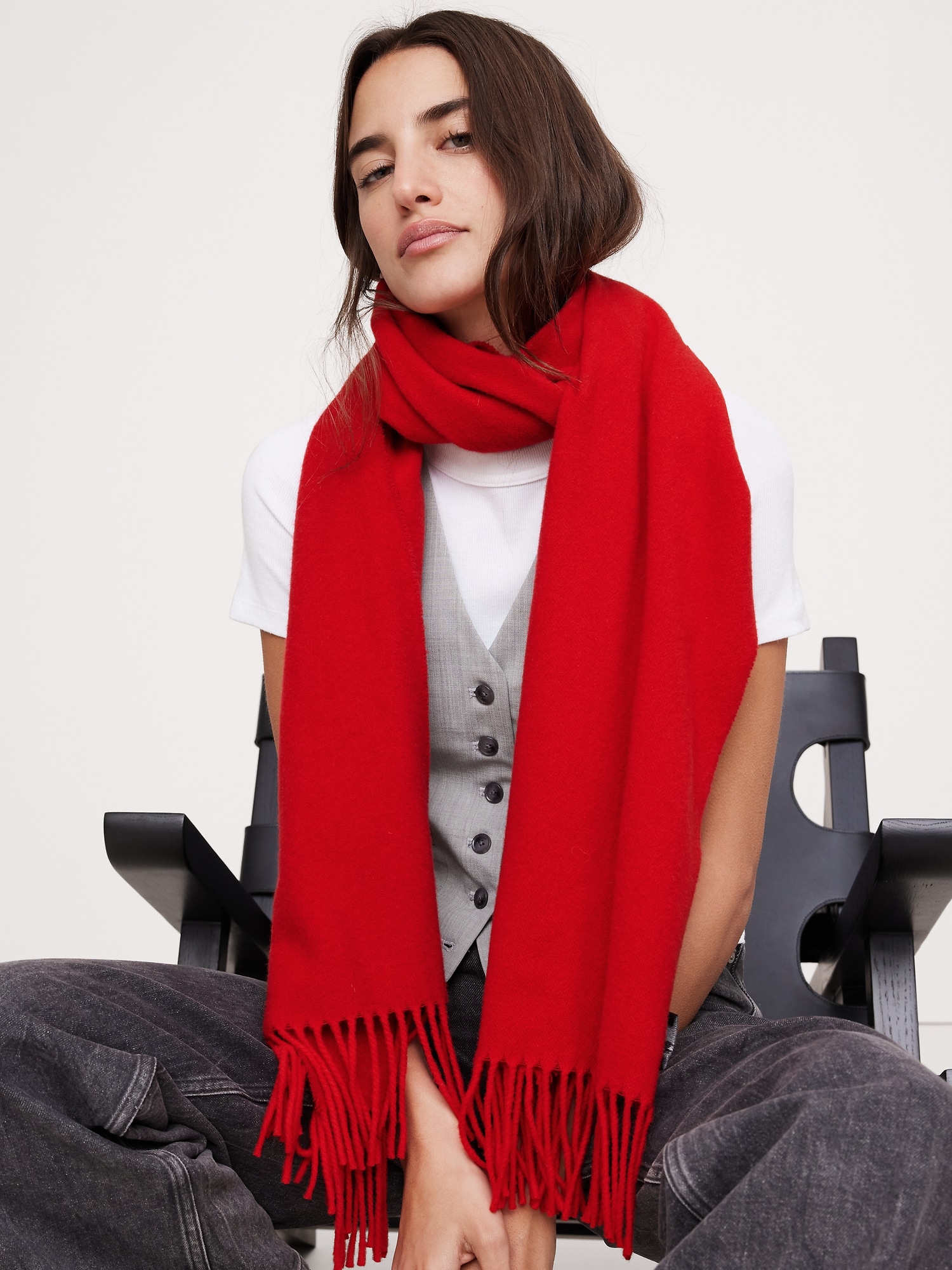 Italian Wool-Cashmere Scarf