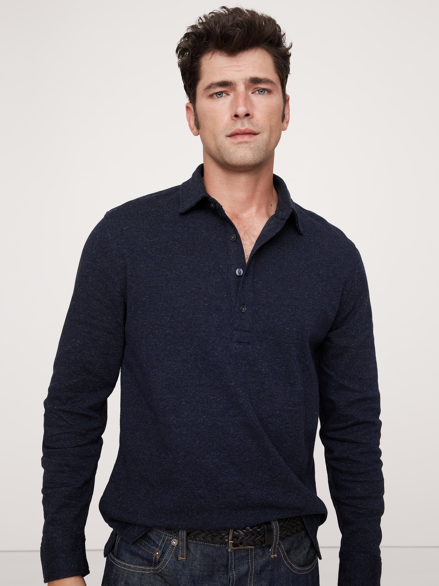 Nailhead Jacquard Polo