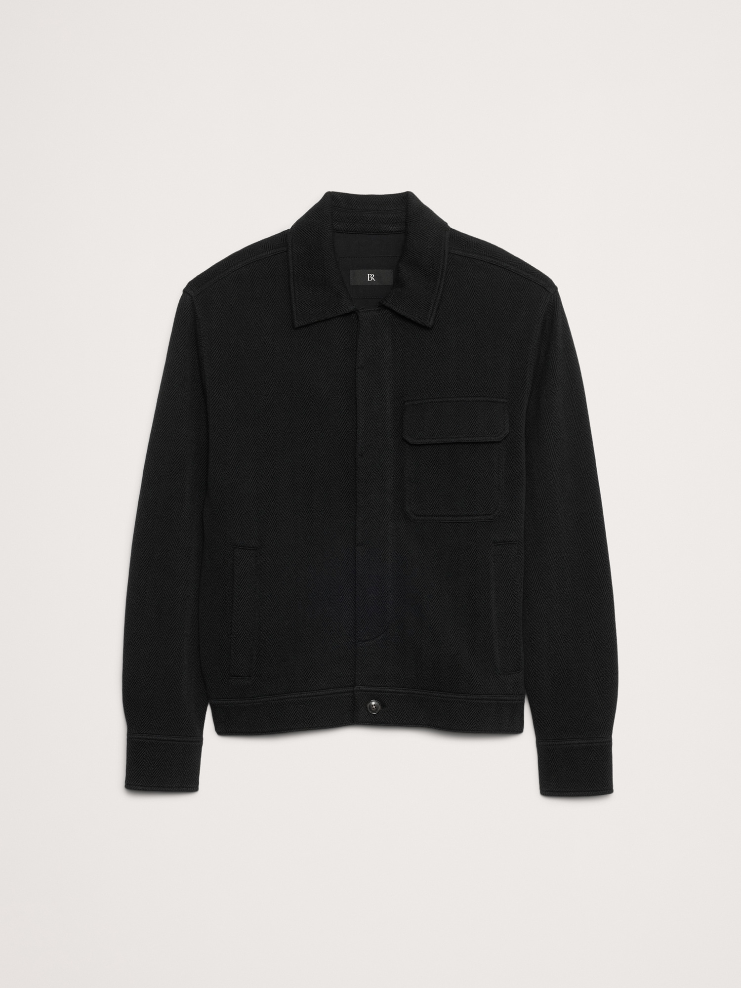 French Terry Shirt Jacket