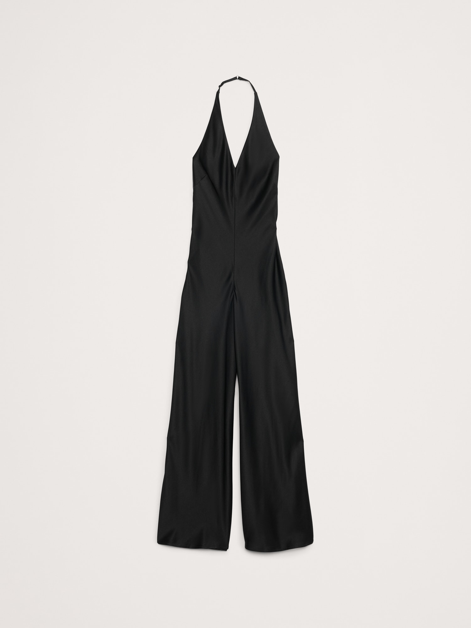 Satin Halter Jumpsuit