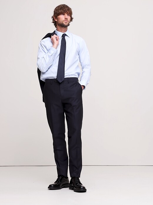 Pantalon Chino Banana Republic Homme – Taille 38x34, Bleu, Coupe Slim Stretch, Neuf