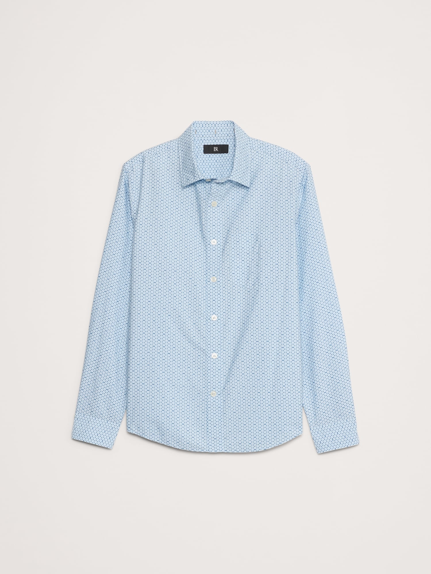 Standard-Fit Washed Cotton Poplin Shirt