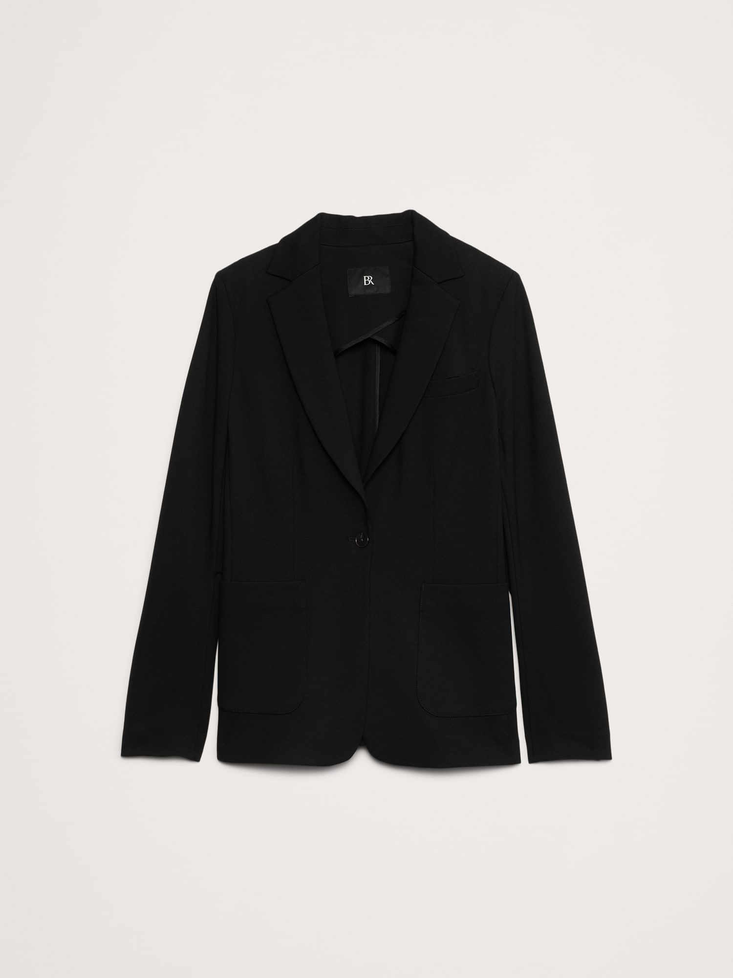 Blazer Tout-aller ajusté en tricot point de Rome