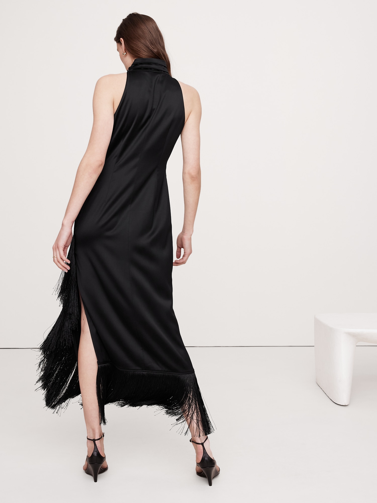 Banana republic black maxi dress deals