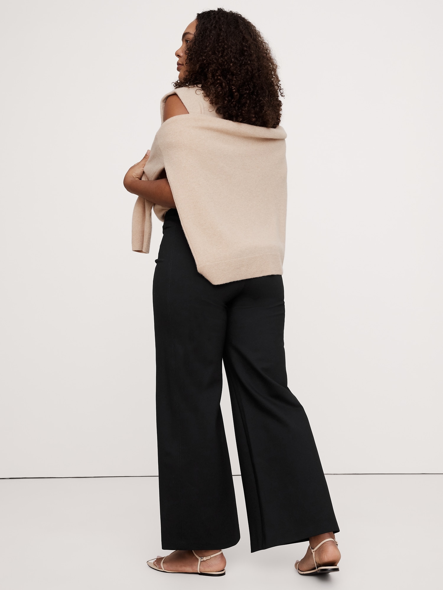 Wide-Leg Everywhere Ponte Ankle Pant