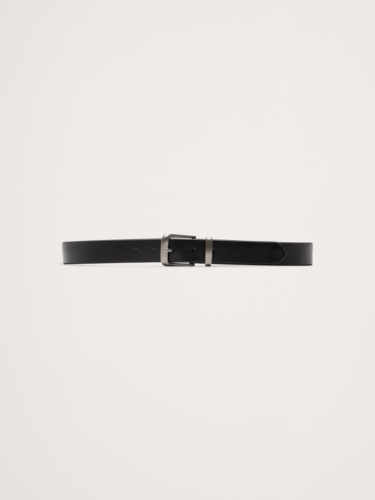 Image number 1 showing, Metal Catch Leather Belt