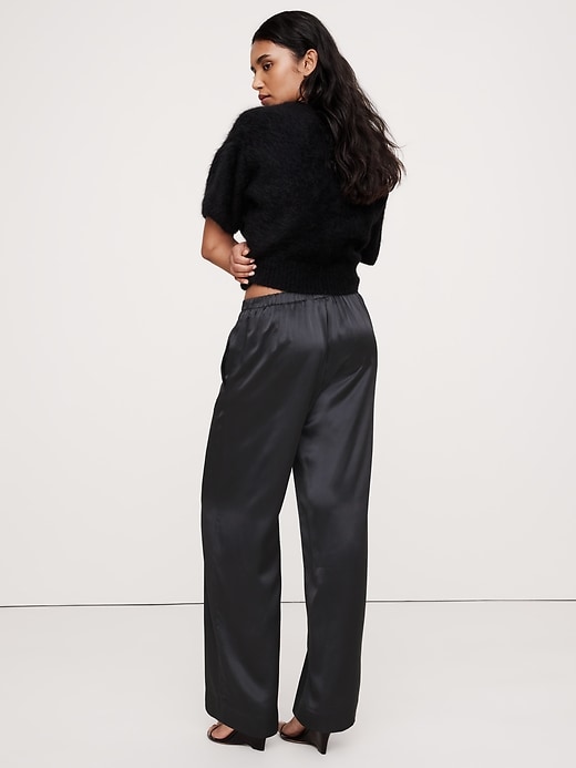 【oan】Summer Wide Silky Pants Women's 19Momme Silk High Waist Wide Leg Pants – CA-SILKSILKY