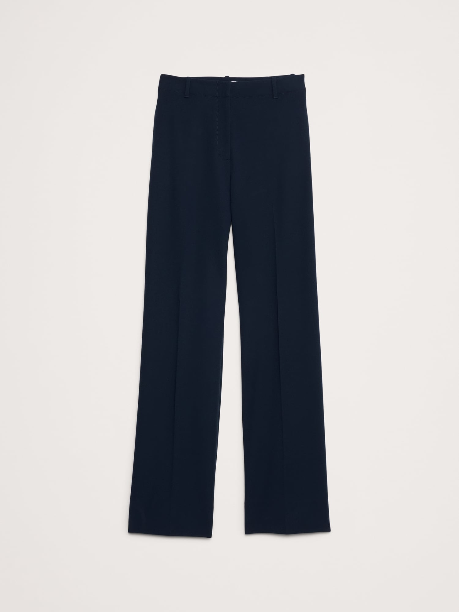 High-Rise Modern Straight Refined Pant