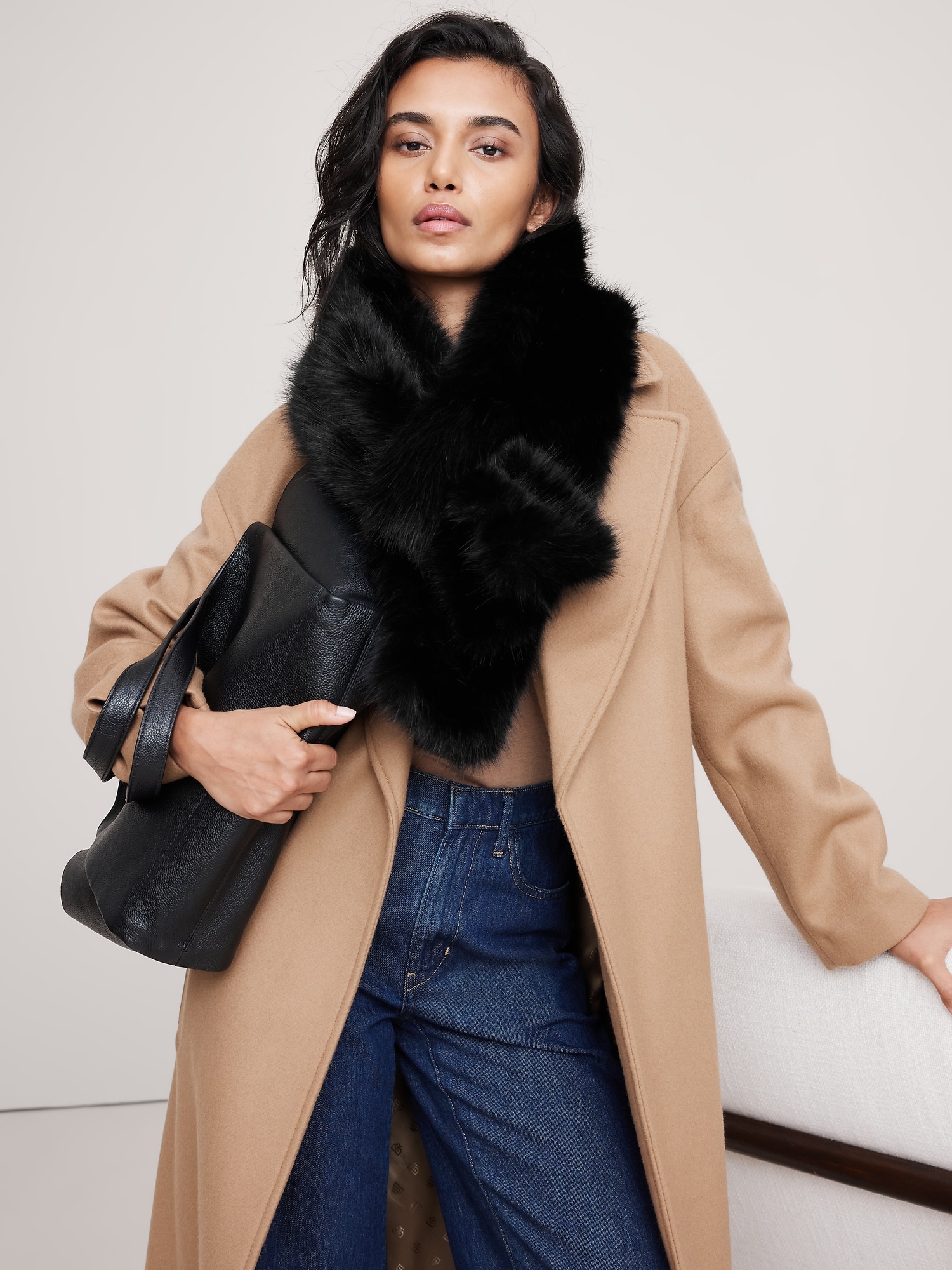 Faux Fur Pull-Through Scarf