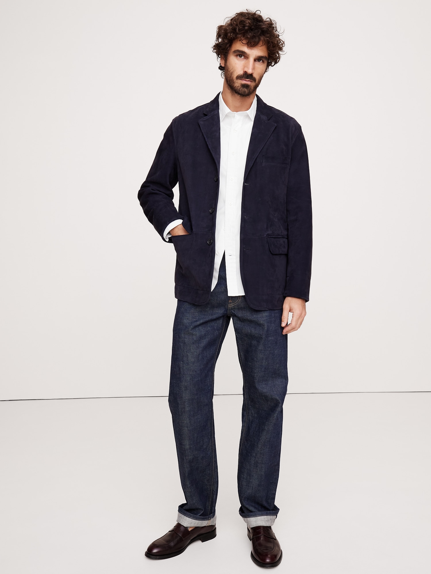 Standard-Fit Washed Cotton Poplin Shirt