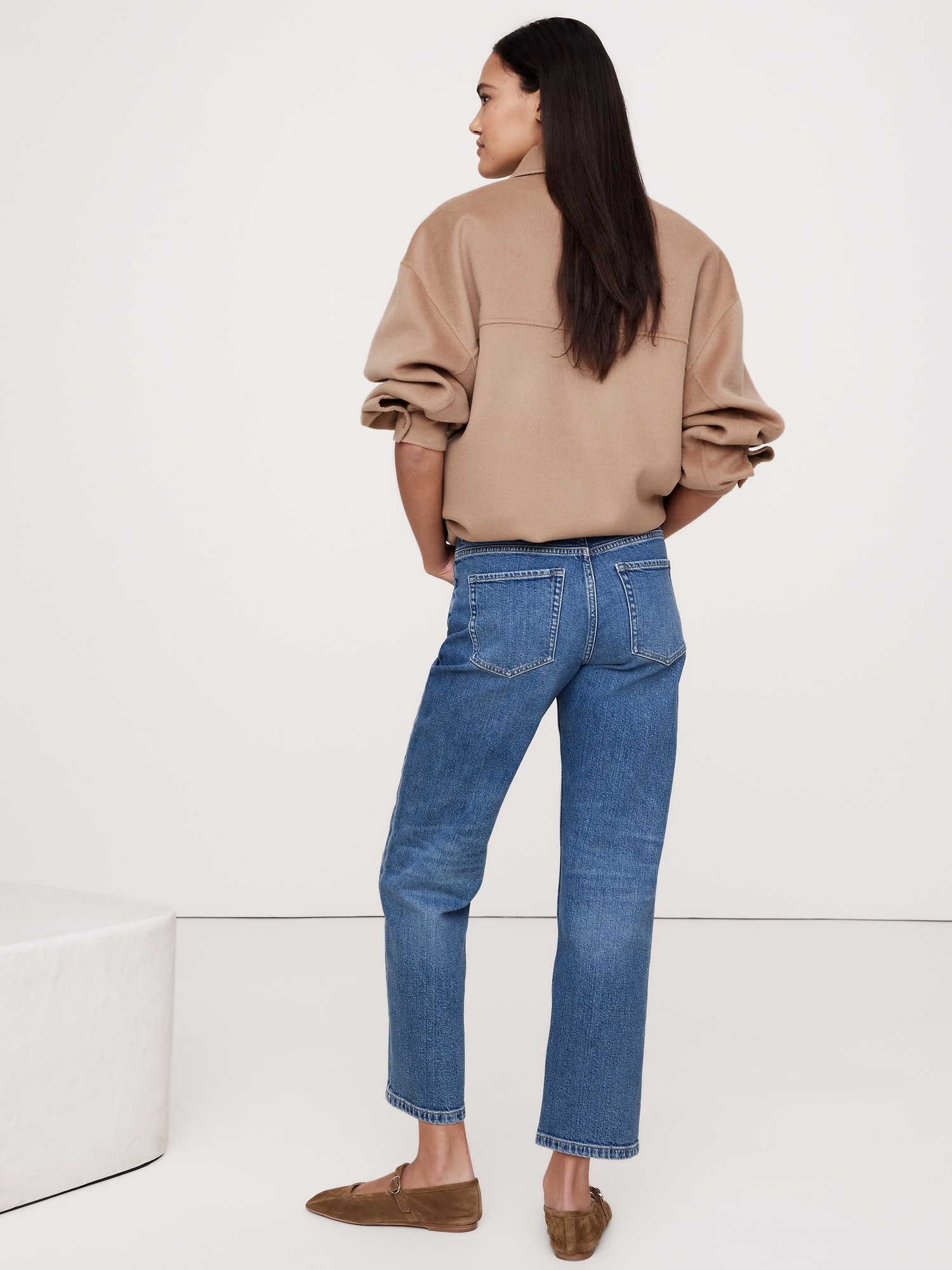 High-Rise Straight Ankle Jean