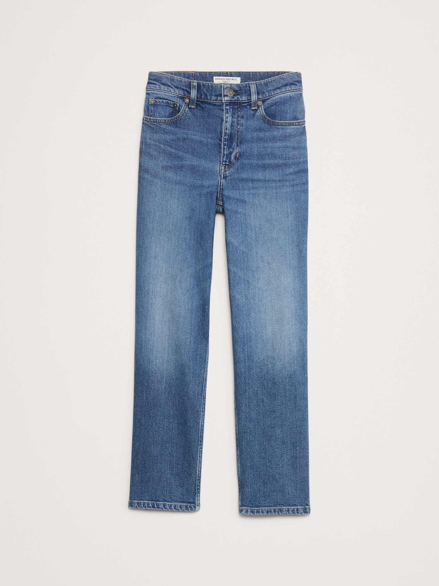 High-Rise Straight Ankle Jean