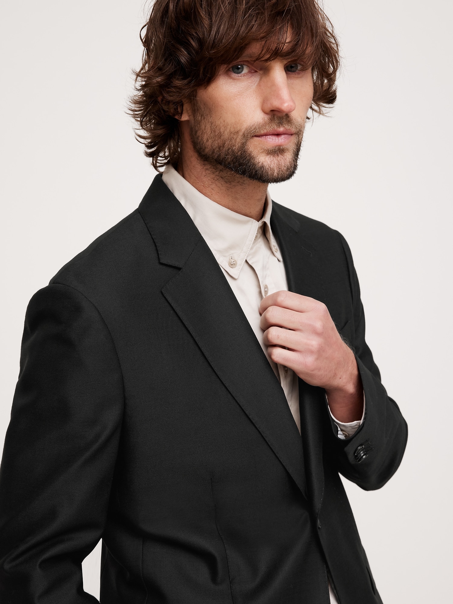 Signature Italian Hopsack Suit Jacket