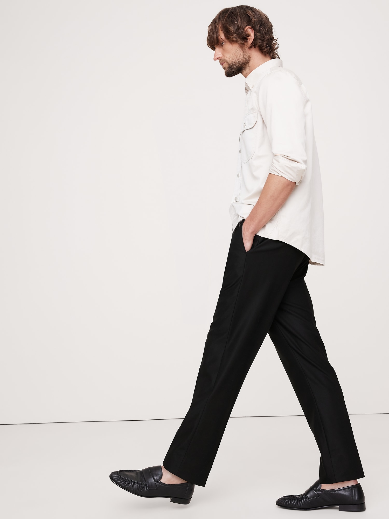 Signature Italian Hopsack Suit Pant