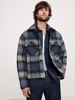 【BAON】Bamine Check Shirt Jacket 0400021764668_SANDCHECK?wid=