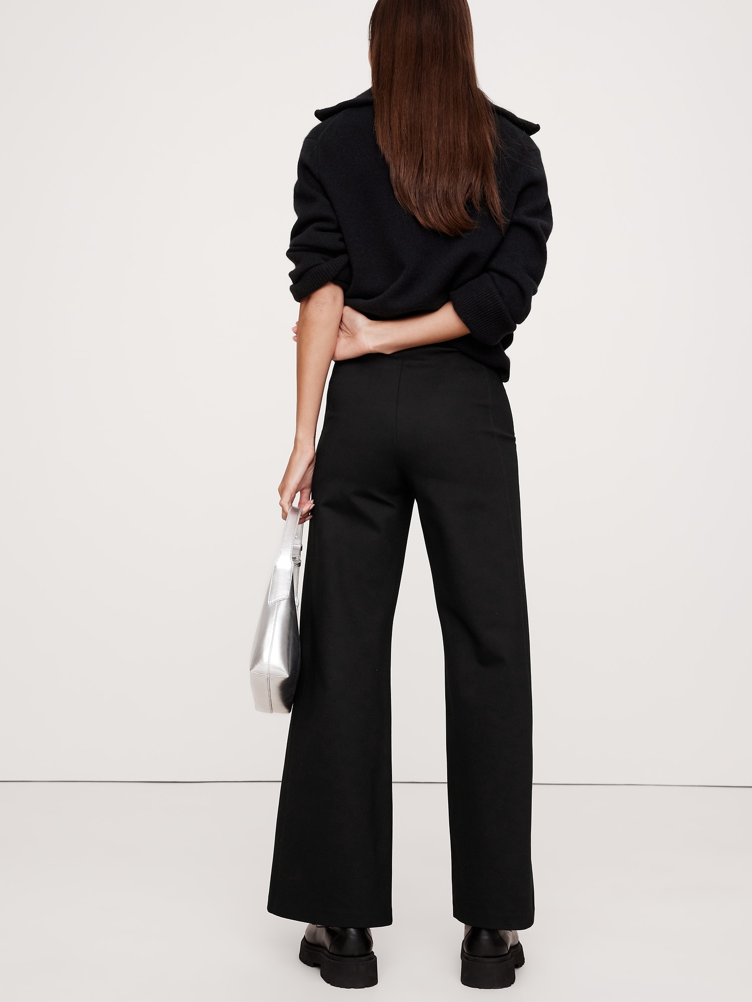 Wide-Leg Everywhere Ponte Ankle Pant