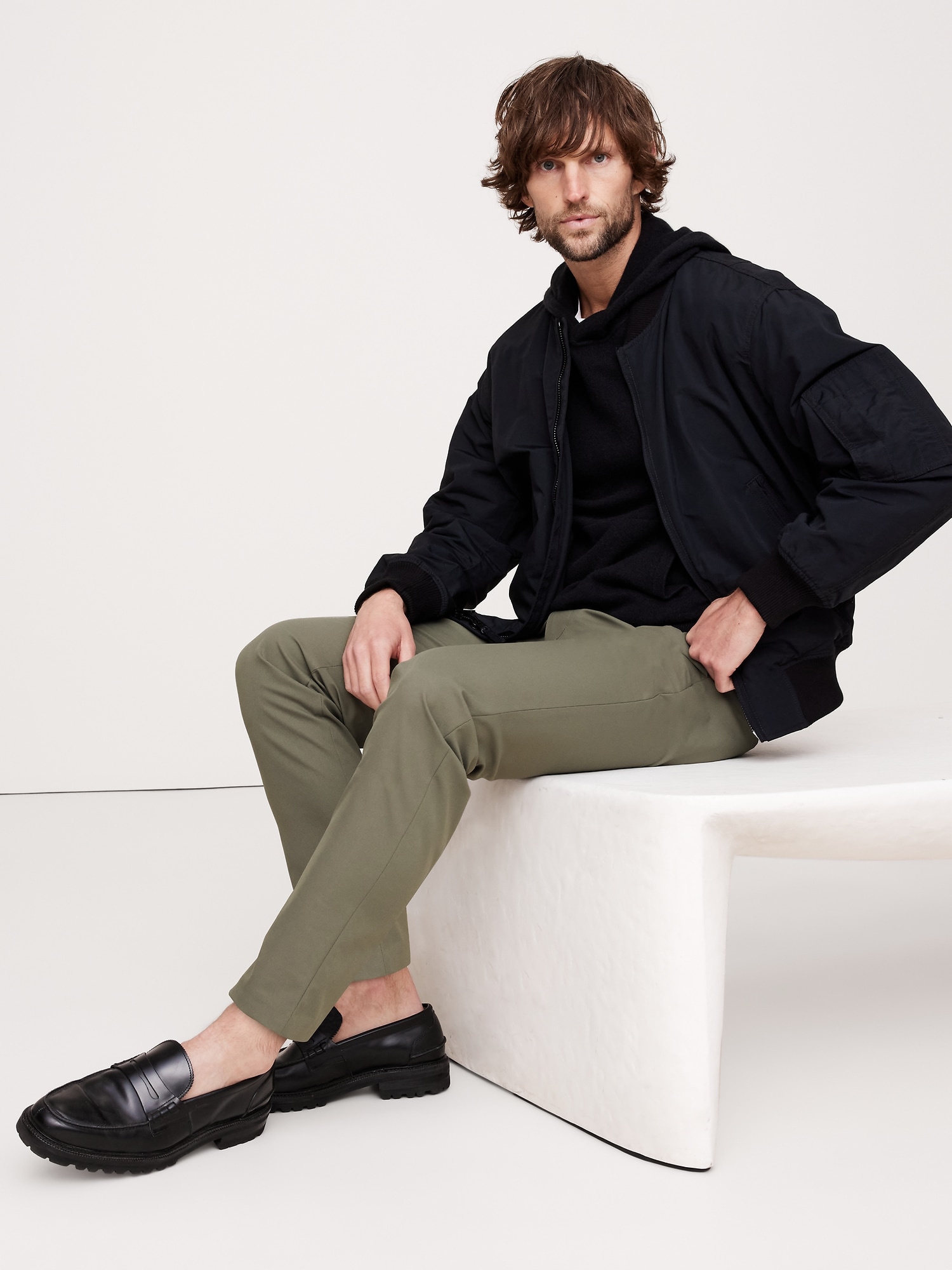 Pantalon Performance athlétique étroit - Vert Olive