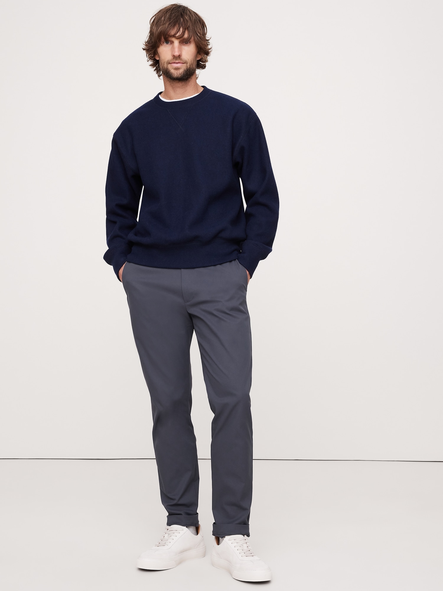 Pantalon Performance athlétique étroit - Bleu Marine