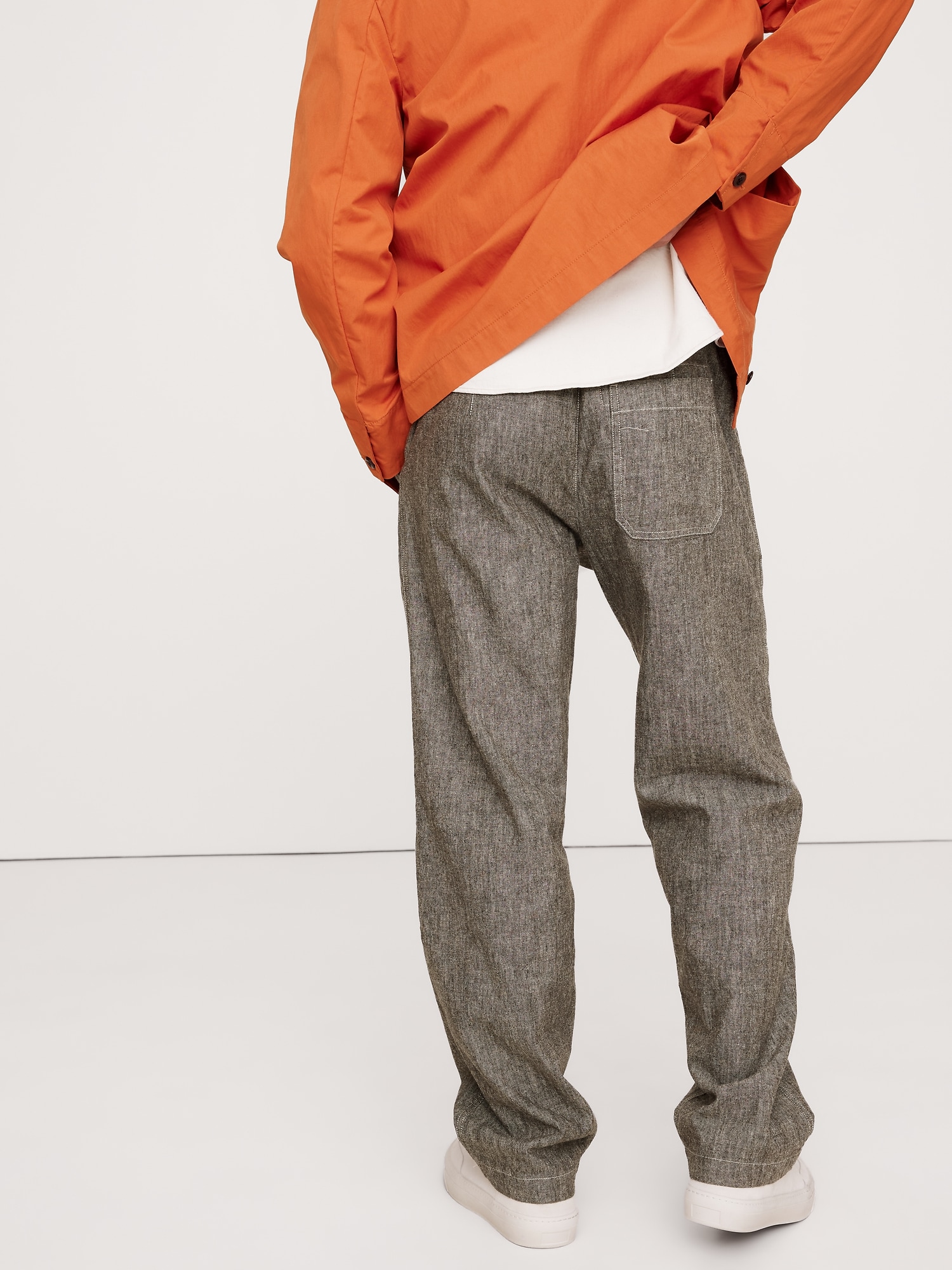 Relaxed Hemp-Cotton Pull-On Pant