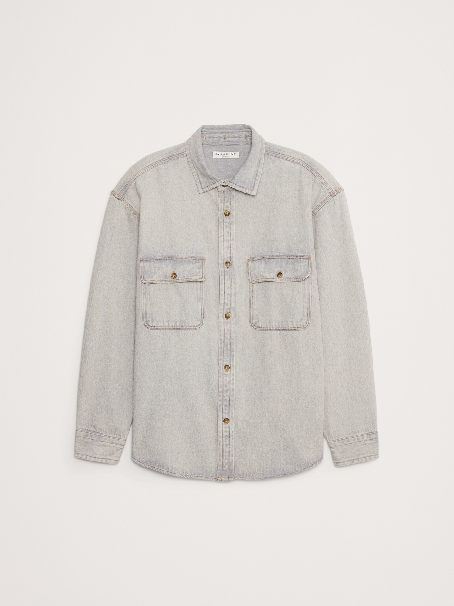 Chemise utilitaire surdimensionnée en denim