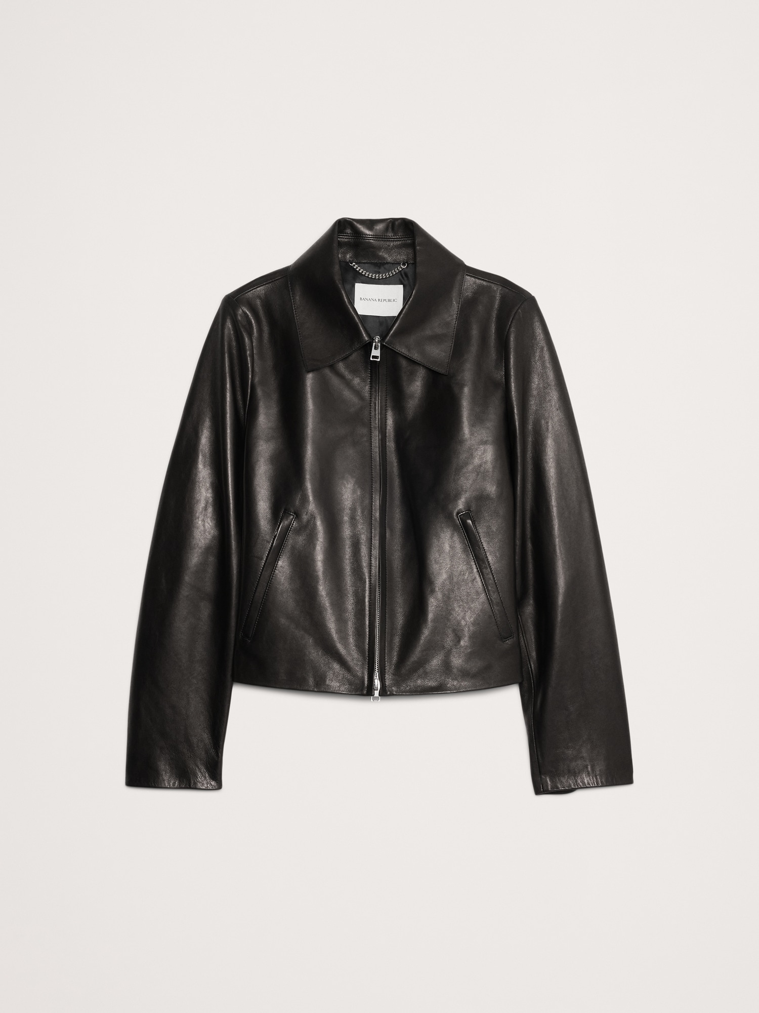 Minimalist Leather Jacket