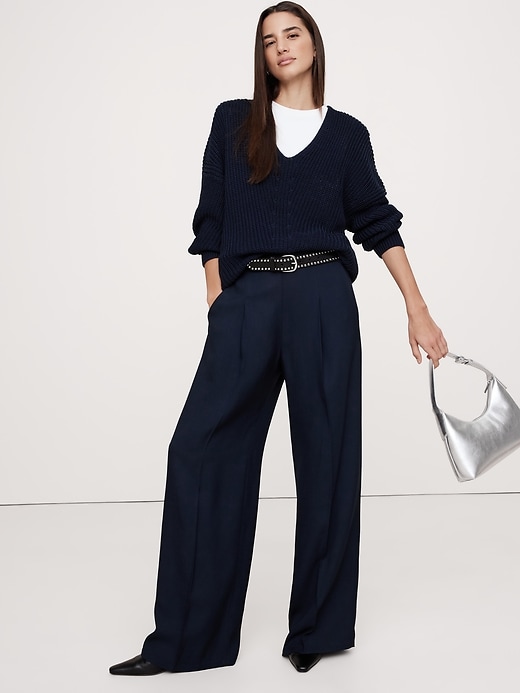 2025SS YENN 【HIGH RISE WIDE PANTS】 Supgoreou Women's Wide Leg Jeans High Waisted Stretchy