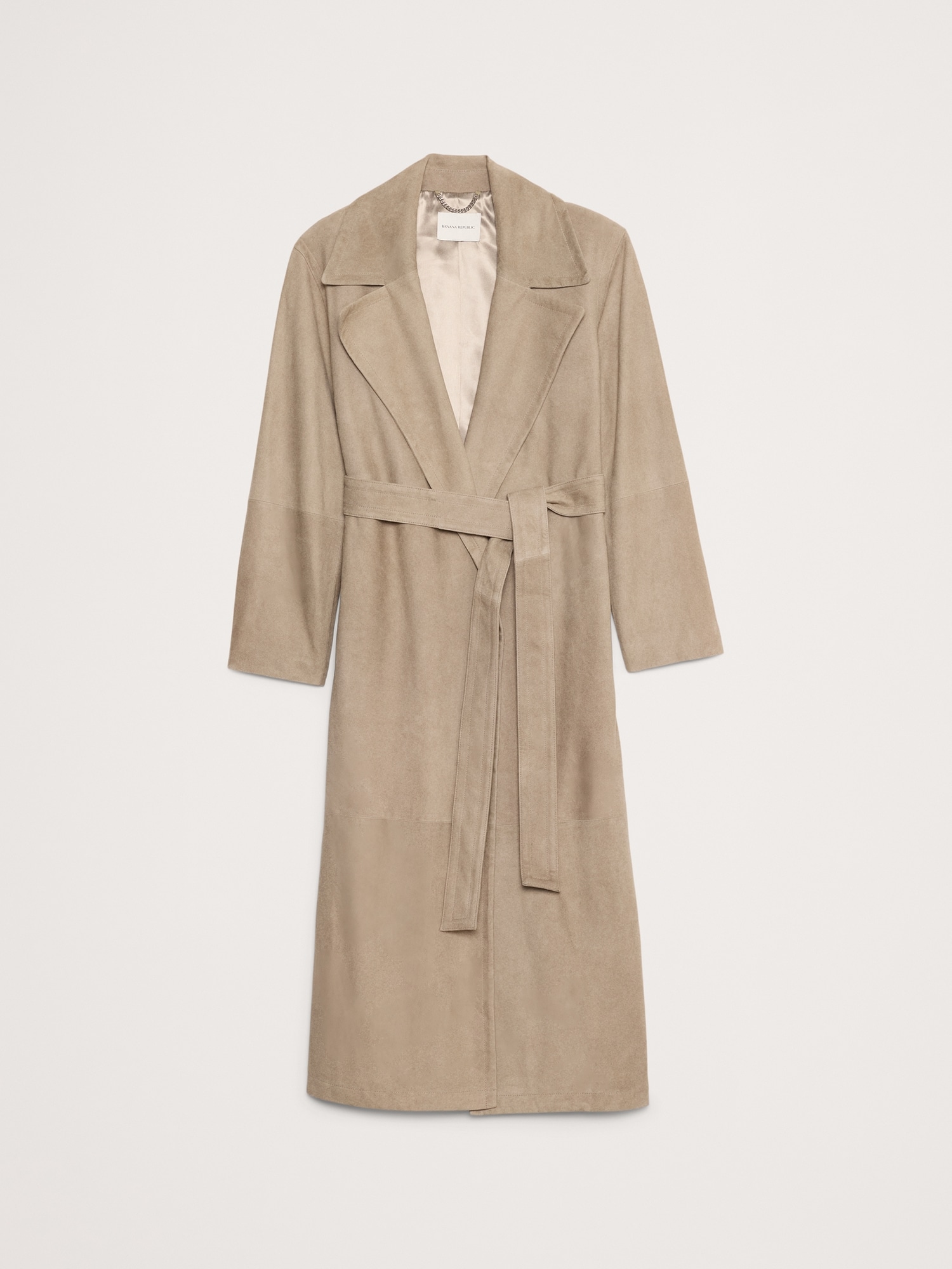 Suede Trench Coat