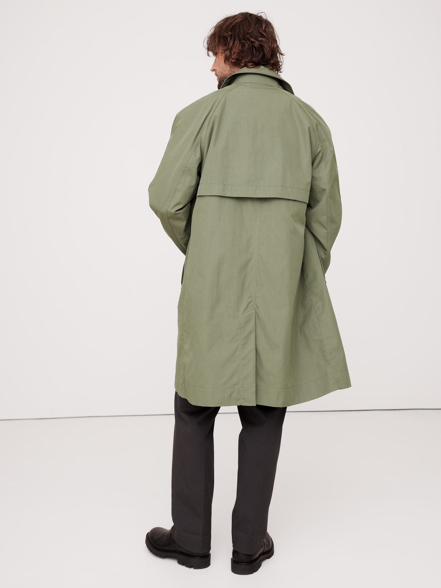 Water-Resistant Mac Coat