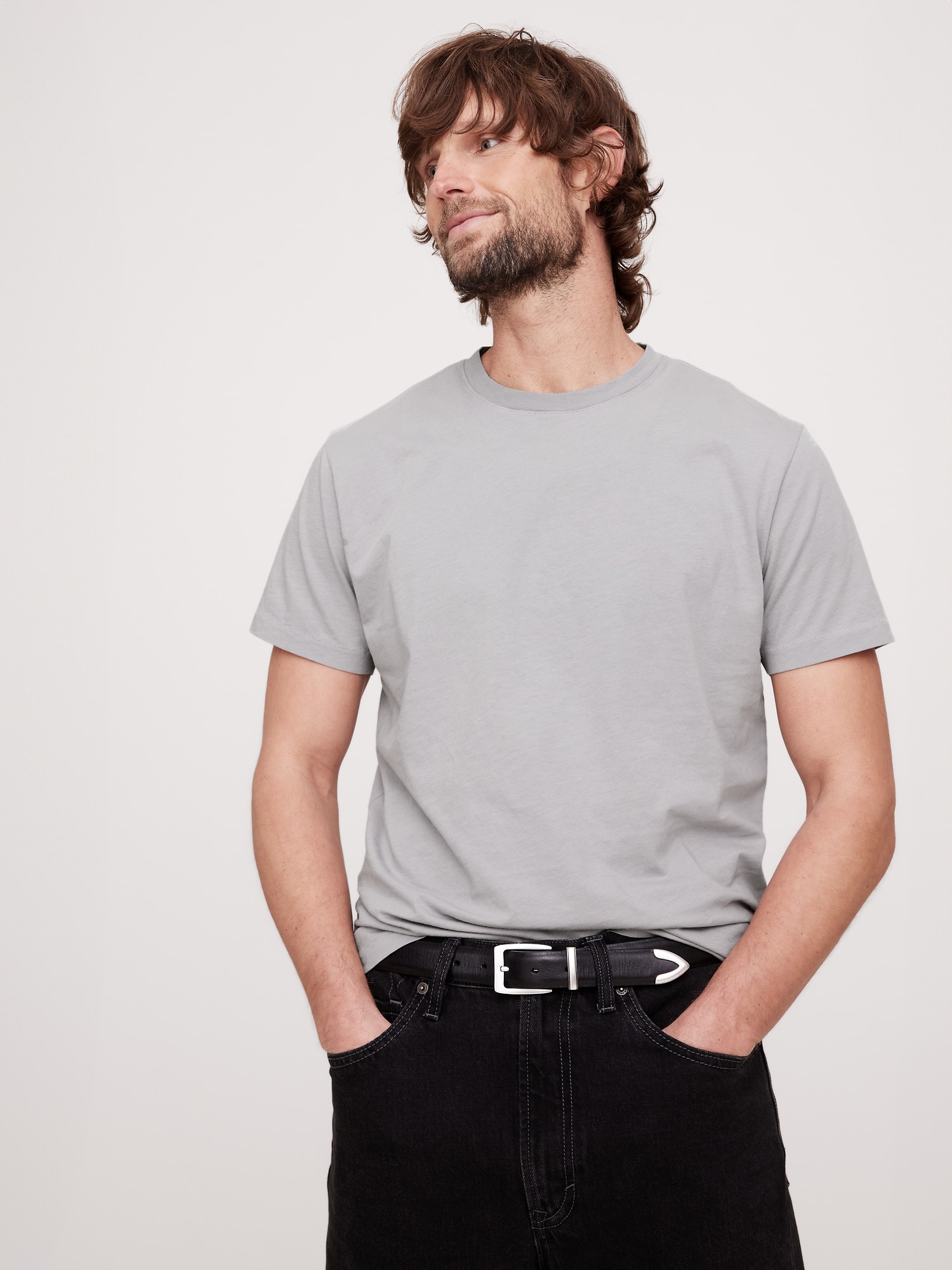 Lightweight Cotton Crew-Neck T-Shirt