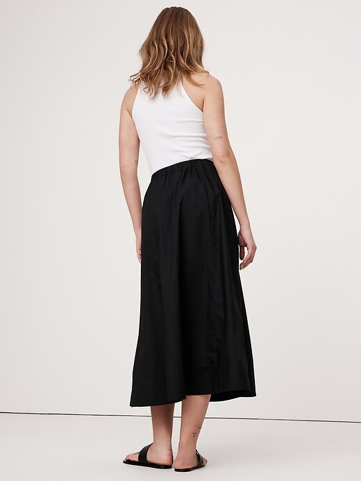 【BAON】Retyu banding button cotton long skirt BAON (バオン) - レチューバンディングボタンコットンロング